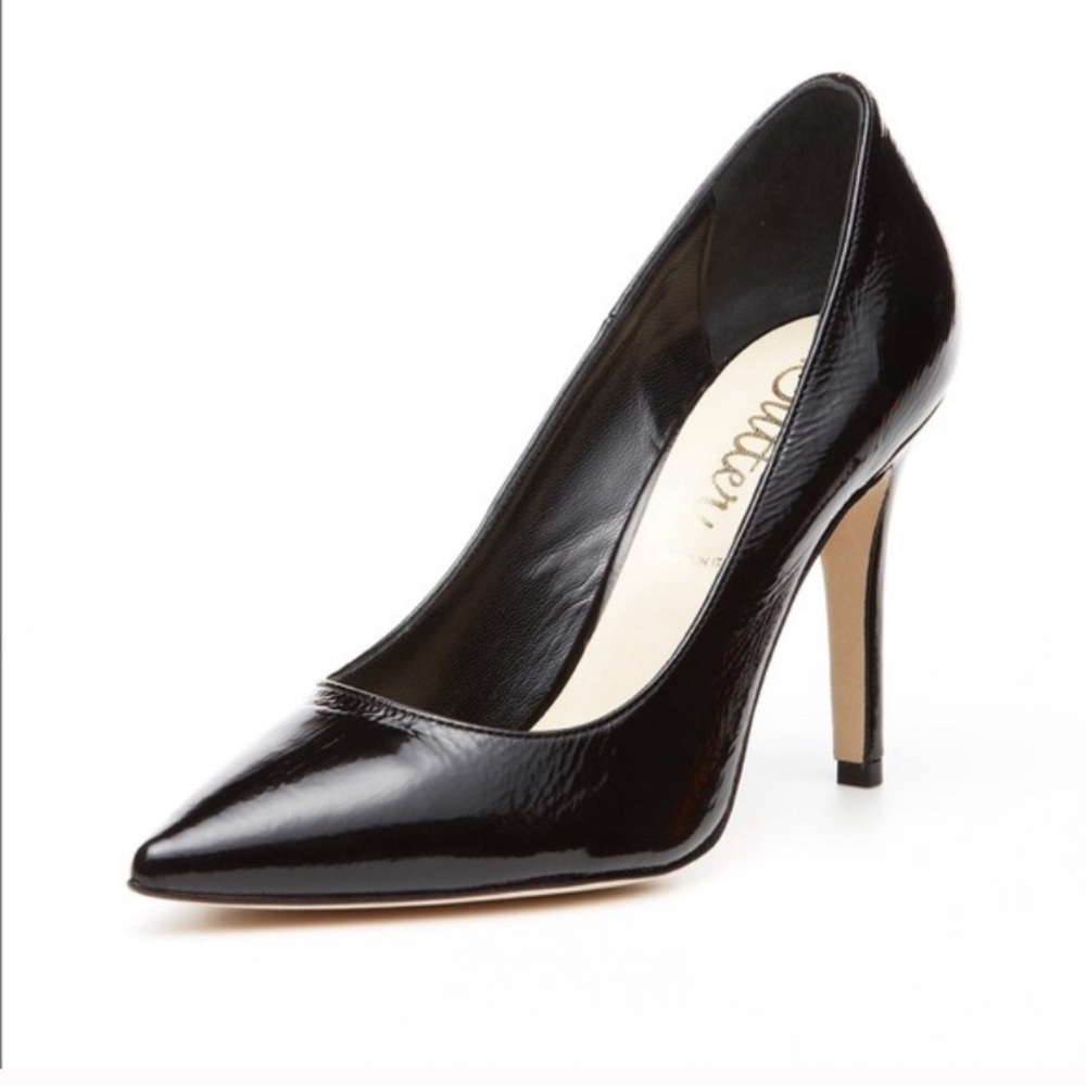 Butter shoes patent leather black 3” heels